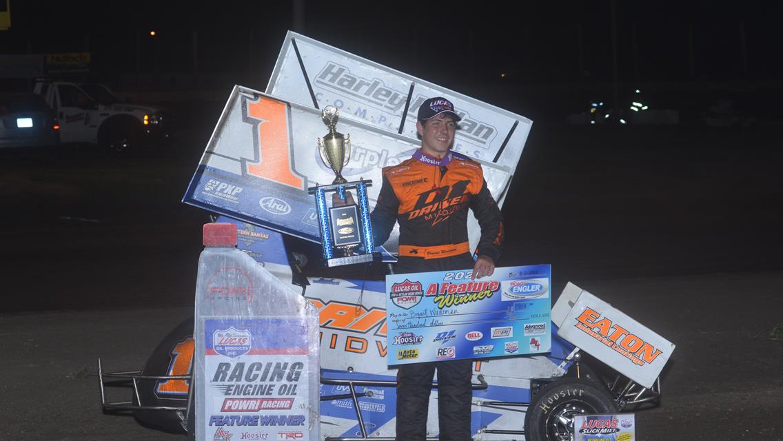 Bryant Wiedeman Makes his First Trip to POWRi Victory Lane.
