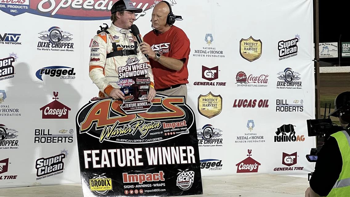 Matt Covington Captures ASCS Regional Showdown During The Impact Signs Open Wheel Showdown At Lucas Oil Speedway!