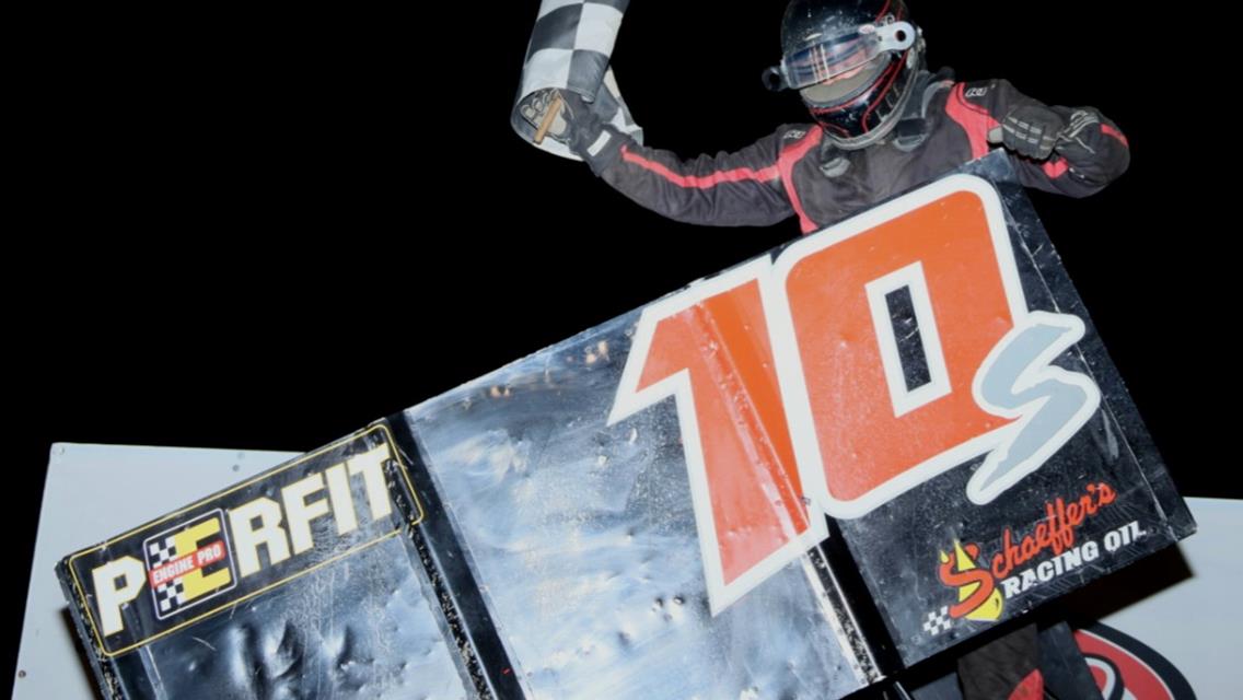 JAY STEINEBACH WINS FIRST EVER FEATURE ON THE LAST POINTS RACE