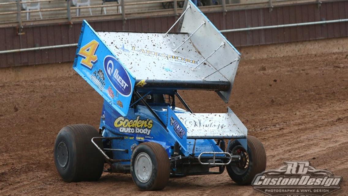 Alex Pokorski gets first taste of Sprint Car A-main action