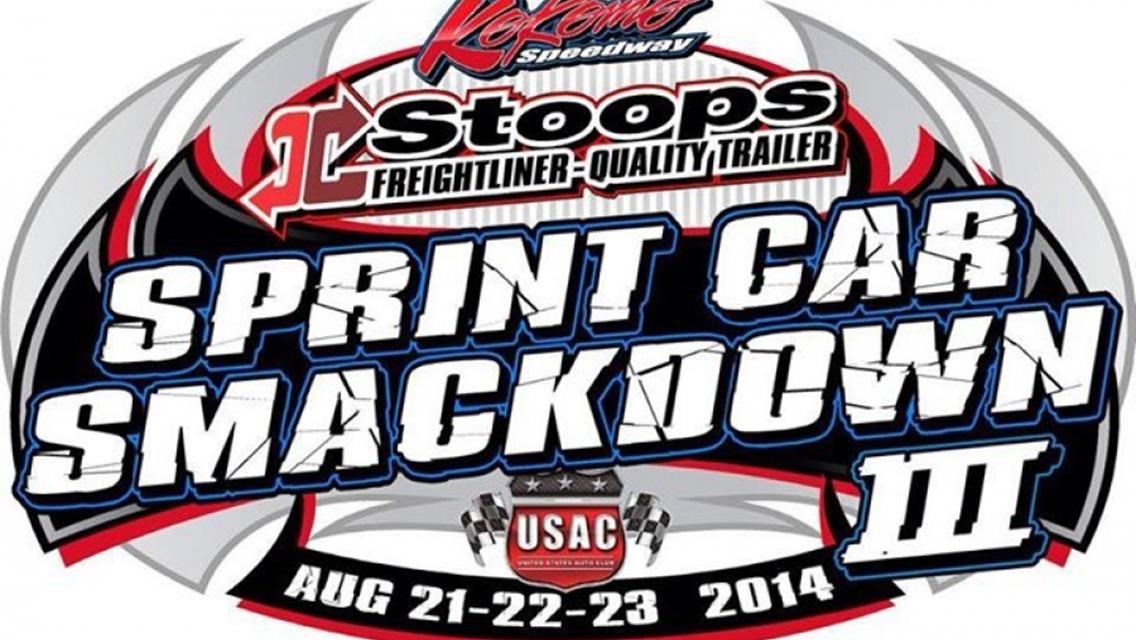 3RD “SPRINT CAR SMACKDOWN” ON TAP AT KOKOMO