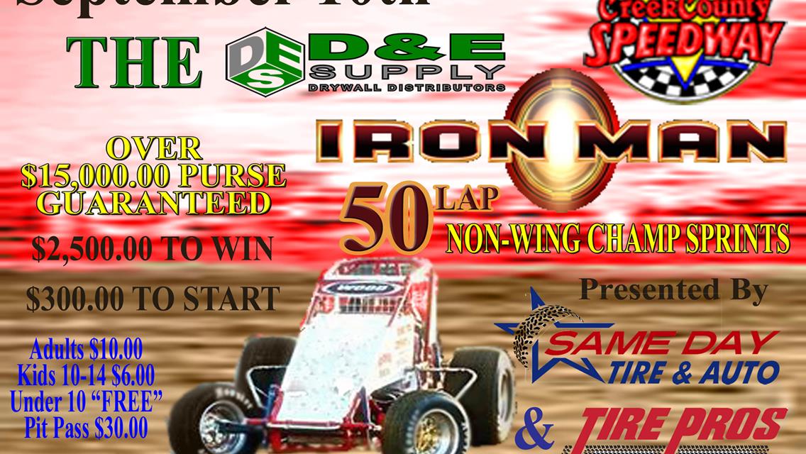 IRONMAN 50 CHALLENGE RETURNS TO CREEK COUNTY SPEEDWAY
