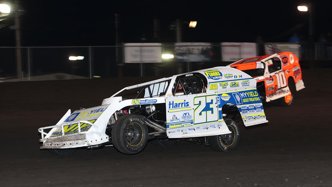Roberts takes Modified win by inches, Goldsberry, Pestotnik, Smith, Bryan, and Haggard also find checkers