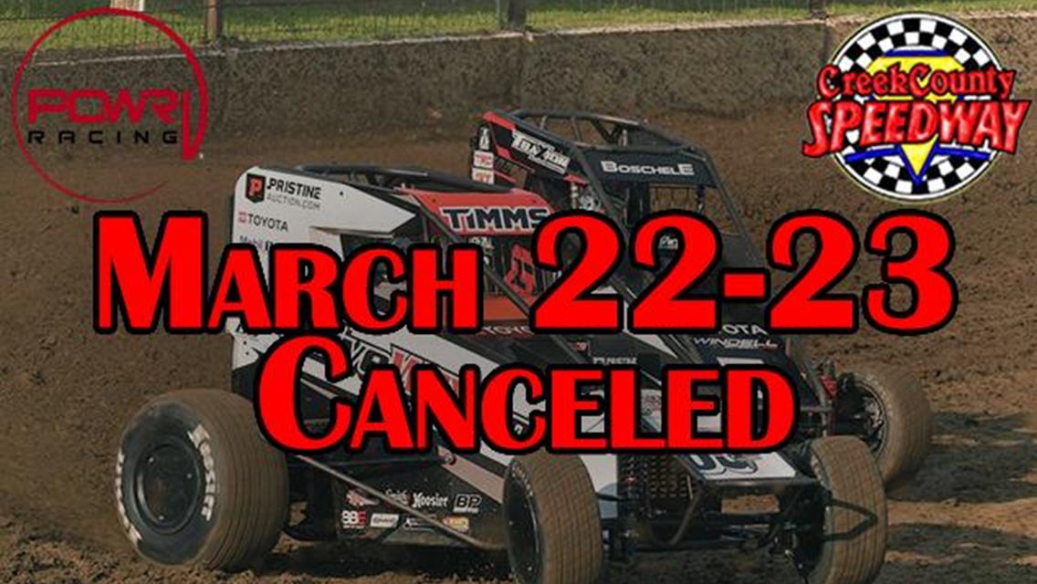 Creek County Speedway Canceled in Tenth Annual POWRi Turnpike Challenge