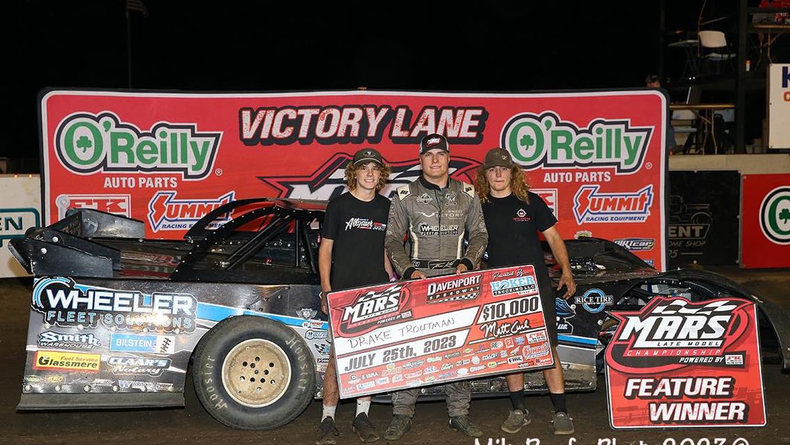 Davenport Speedway (Davenport, IA) – MARS Championship Series – Hoker 50 – July 25th, 2023. (Mike Ruefer photo)