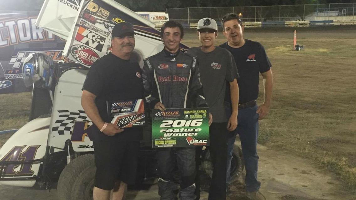 Giovanni Scelzi Wins Third Straight Micro Sprint Feature and Records Third Career Podium in Sprint Car