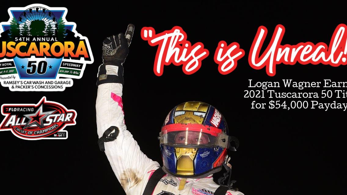 Logan Wagner drives by Lance Dewease late to earn Tuscarora 50 title and $54,000 payday