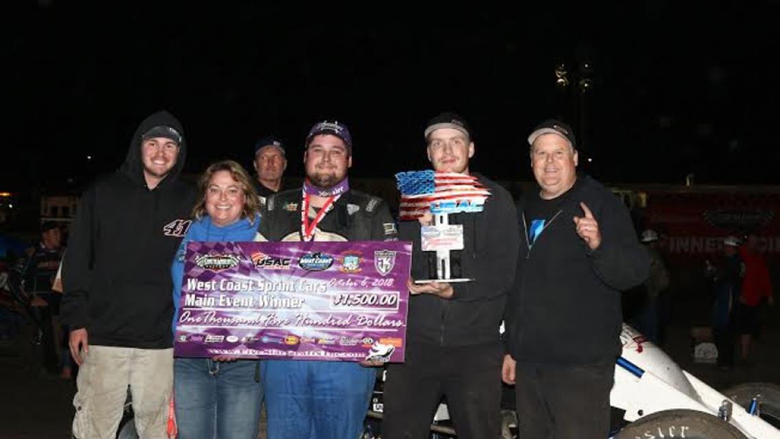 Timmons scores at Santa Maria as Liggett clinches USAC West Coast crown