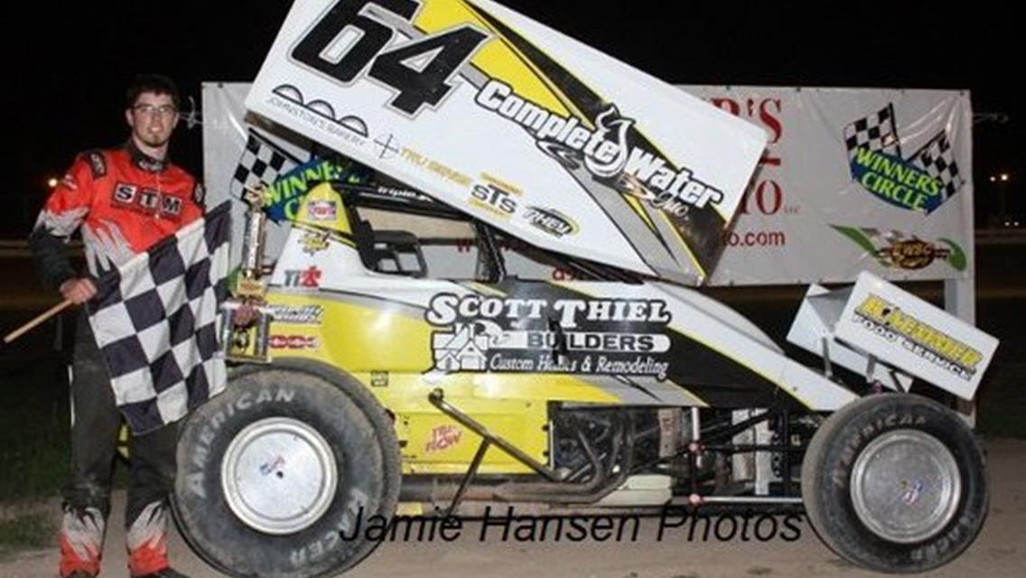Thiel Grabs First Win of the Season!