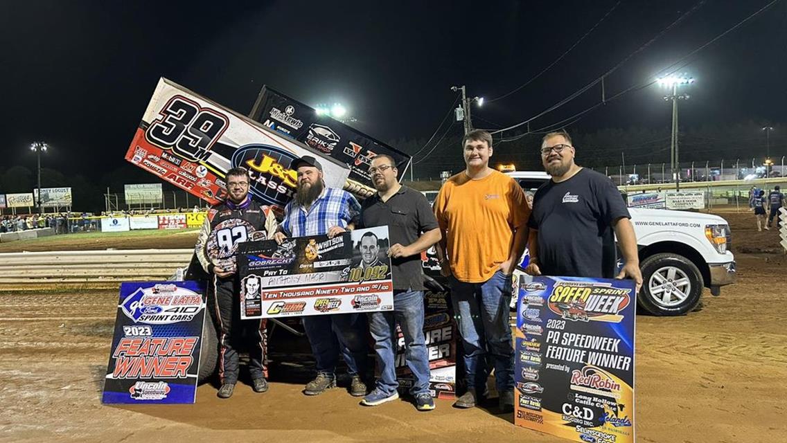 ANTHONY MACRI WINS A THRILLER TO KICK-OFF PA SPEEDWEEK; Bob Scott Jr. Scores First Lincoln Win