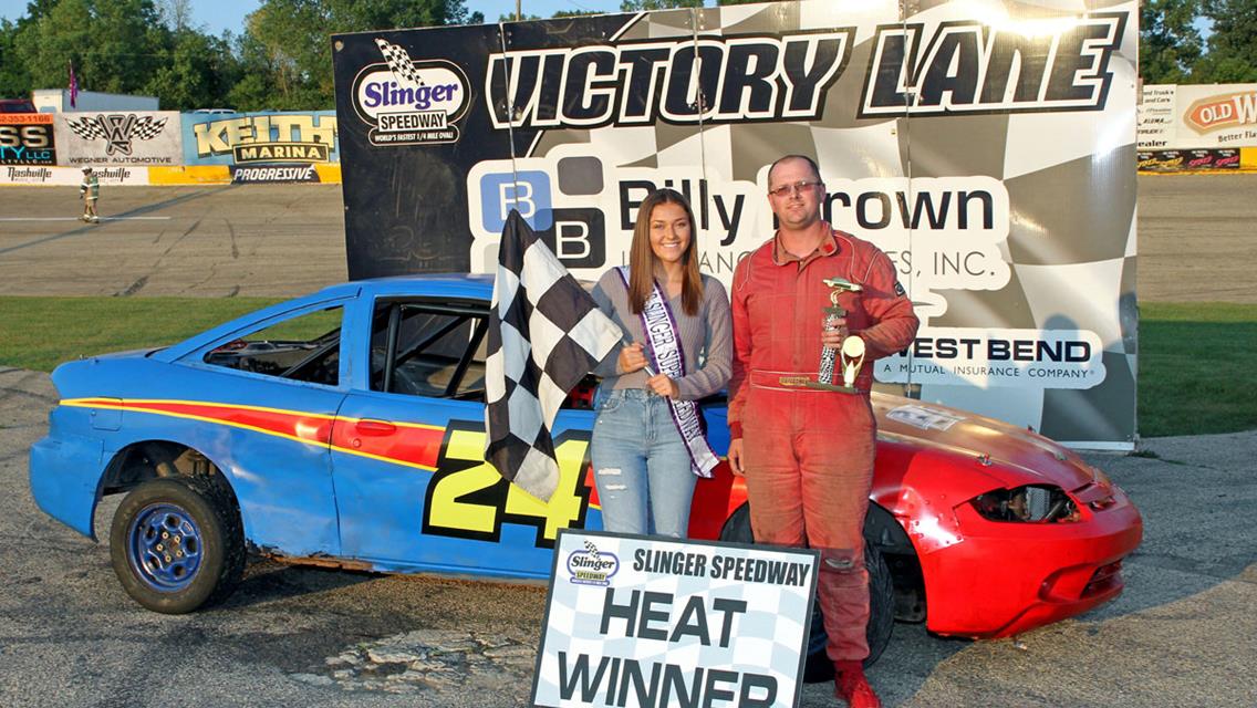 RJ Braun Tops Destefano for first Super Late Model Feature Win at Slinger