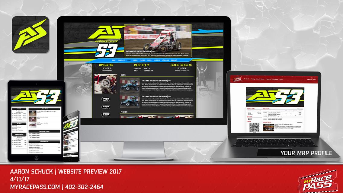 MyRacePass Generates Pro Platinum Package for Aaron Schuck