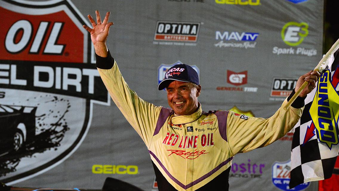 Billy Moyer Takes Lucas Oil Late Model Dirt Series Win at Lakeside