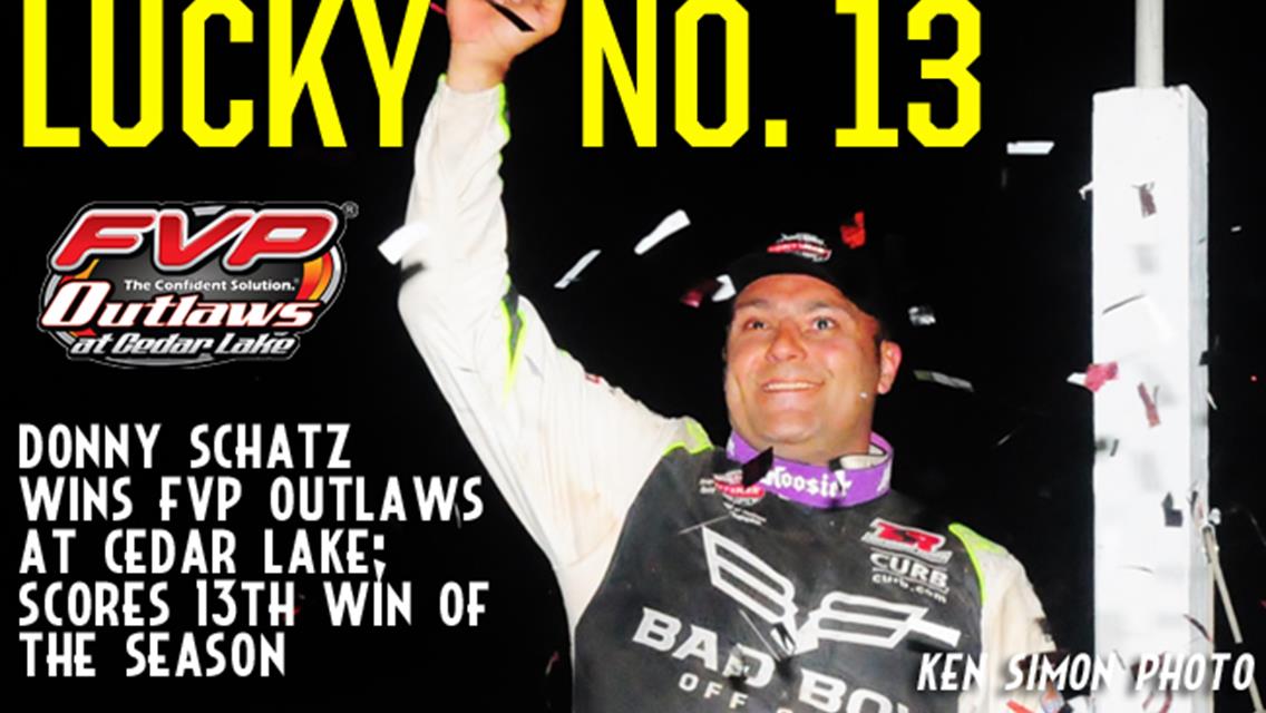 Schatz Scores Lucky 13 at Cedar Lake