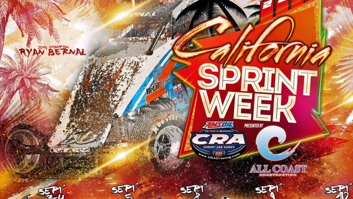 2016 California Sprint Week Point Update