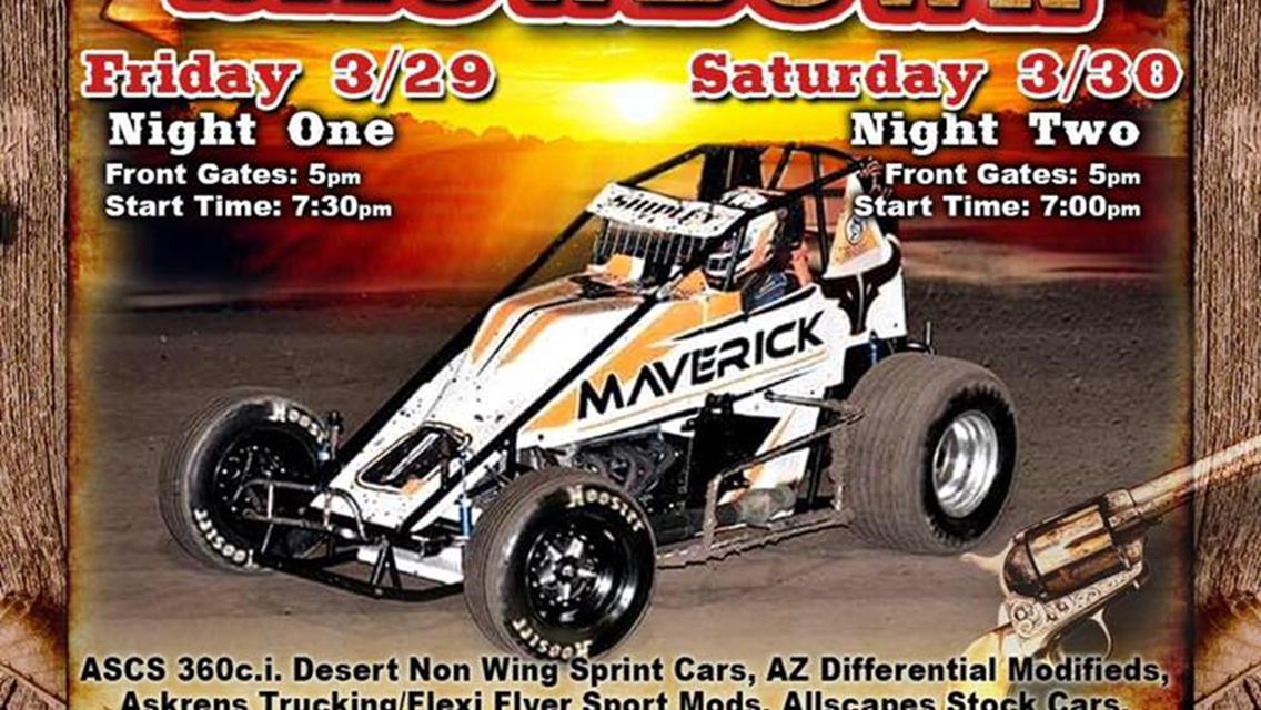 San Tan Ford ASCS Desert Sprint Cars Headed For Canyon Speedway Park Double Header
