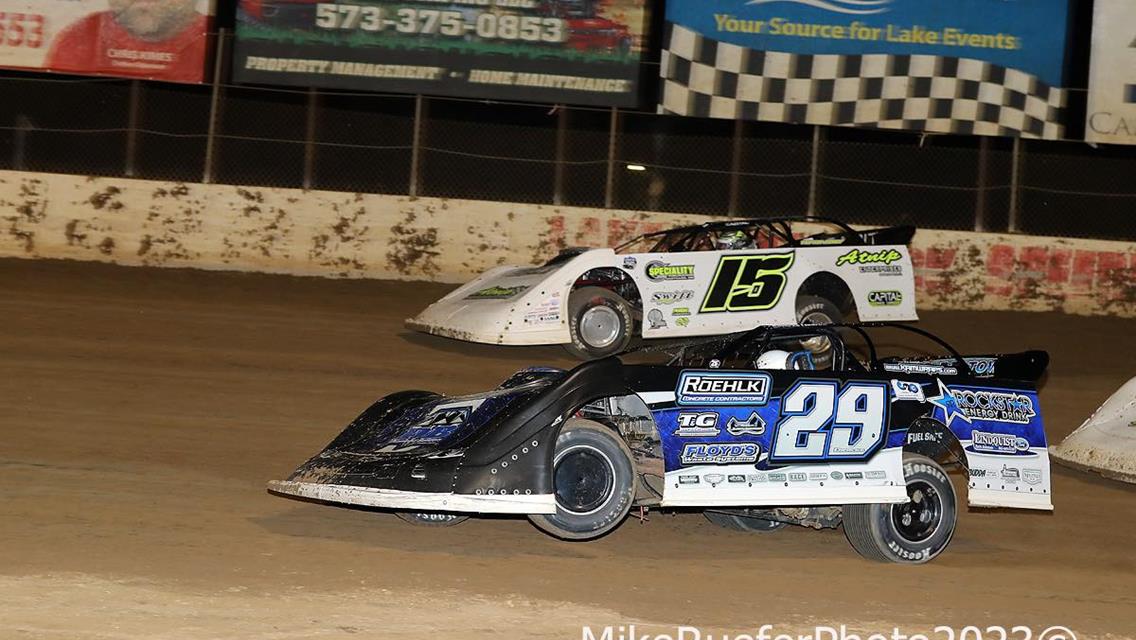 Lake Ozark Speedway (Eldon, MO) – Lucas Oil Midwest Late Model Racing Association (MLRA) – Battle at the Beach – April 28th-29th, 2023. (Mike Ruefer photo)