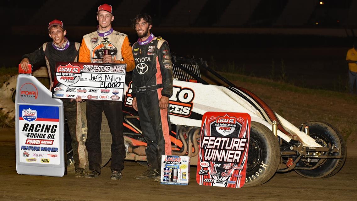 MILLER GETS REDEMPTION AT VALLEY SPEEDWAY