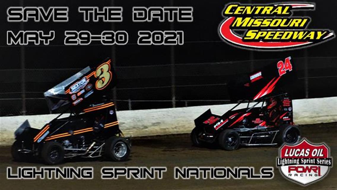 Central Missouri Speedway Hosts 2021 POWRi Lightning Sprint Nationals