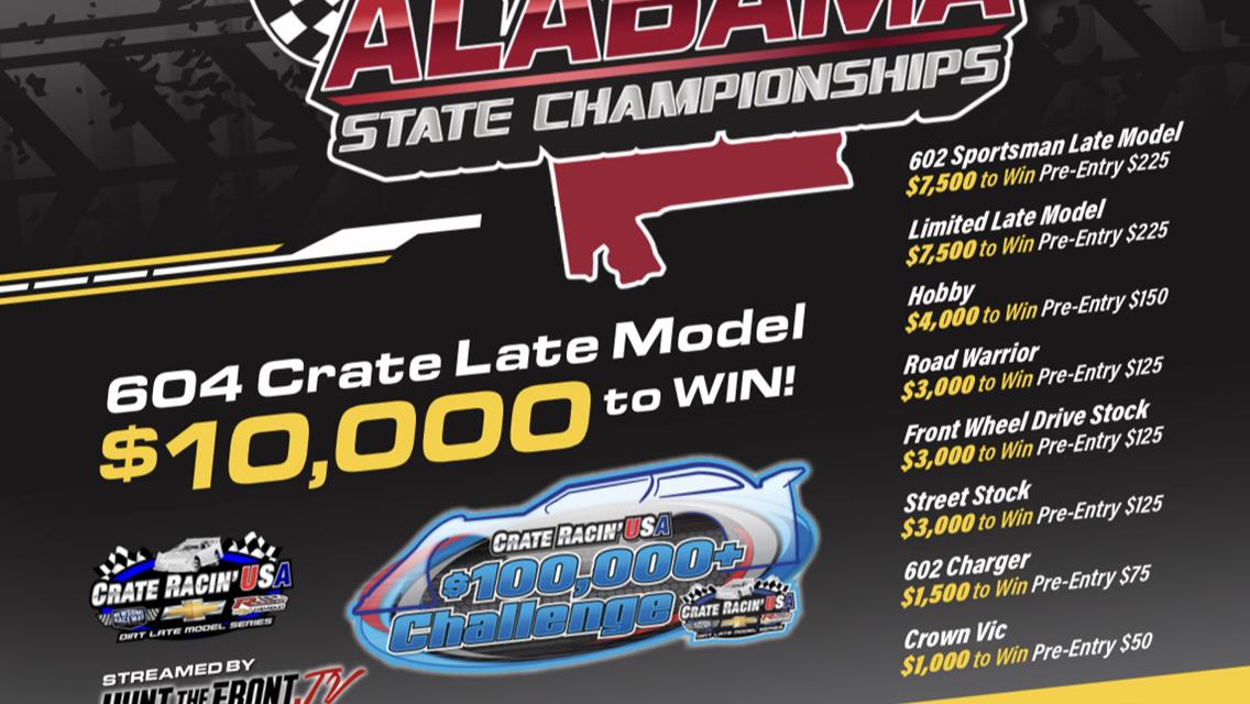 51st Annual Alabama State Championships - Pre-registration is now open
