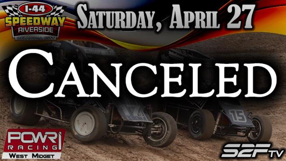 Rainfall Totals Cancel POWRi West Midget League at I-44 Riverside Speedway
