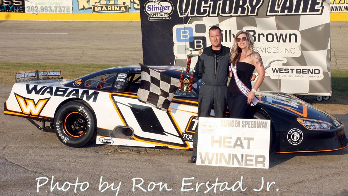 Fenhaus tops Carl Wegner Memorial for first Slinger Super Late Model Feature Win