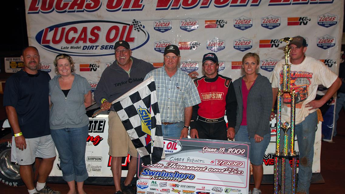 Casey Roberts Takes Advantage of McDowell’s Misfortune to Claim First Career Series Win