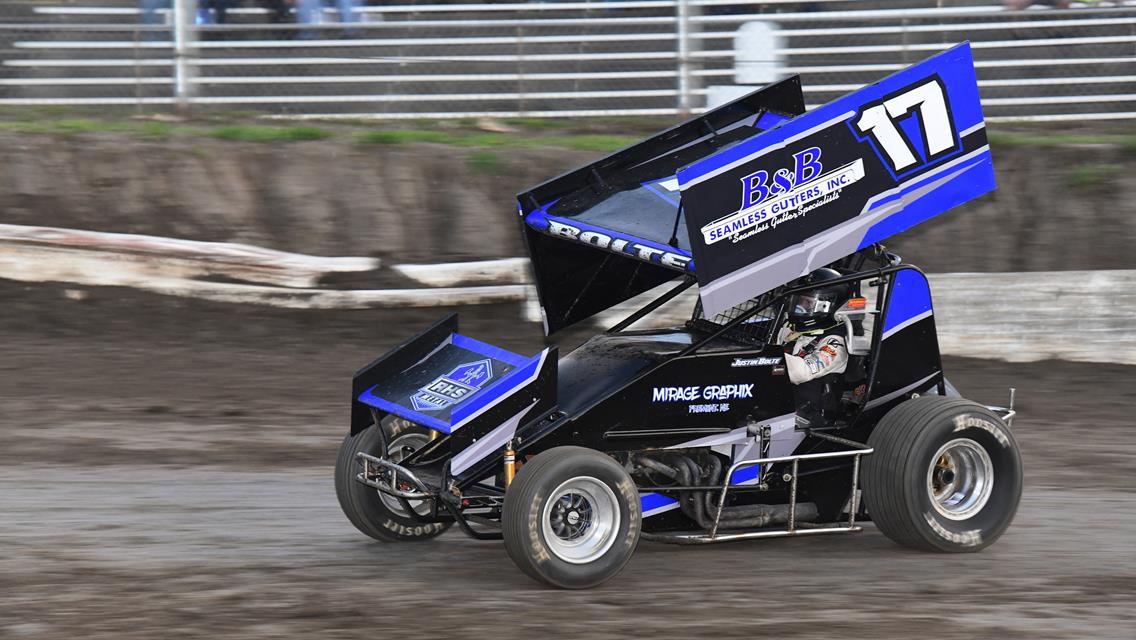 Bolte Wins Heat Race, 14th in A Feature!! {Eagle)