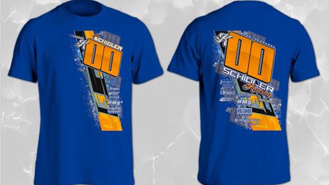 Schidler Racing Apparel Now For Sale