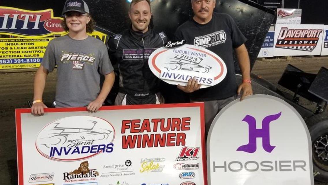 Scott Bogucki Sweeps A Stout Field of Sprint Invaders At Davenport