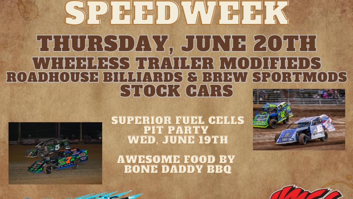 IMCA WILD WEST SPEEDWEEK HITS COTTAGE GROVE SPEEDWAY THURSDAY, JUNE 20TH!