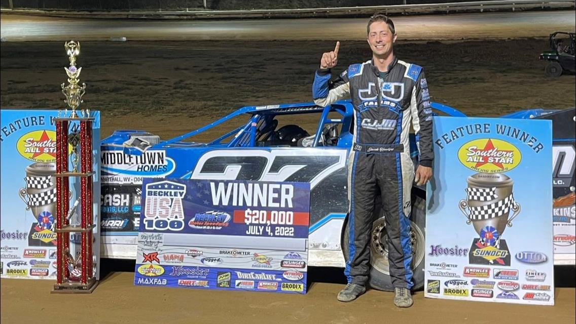 Jacob Hawkins wins USA 100 at Beckley Motor Speedway, nets $20,000