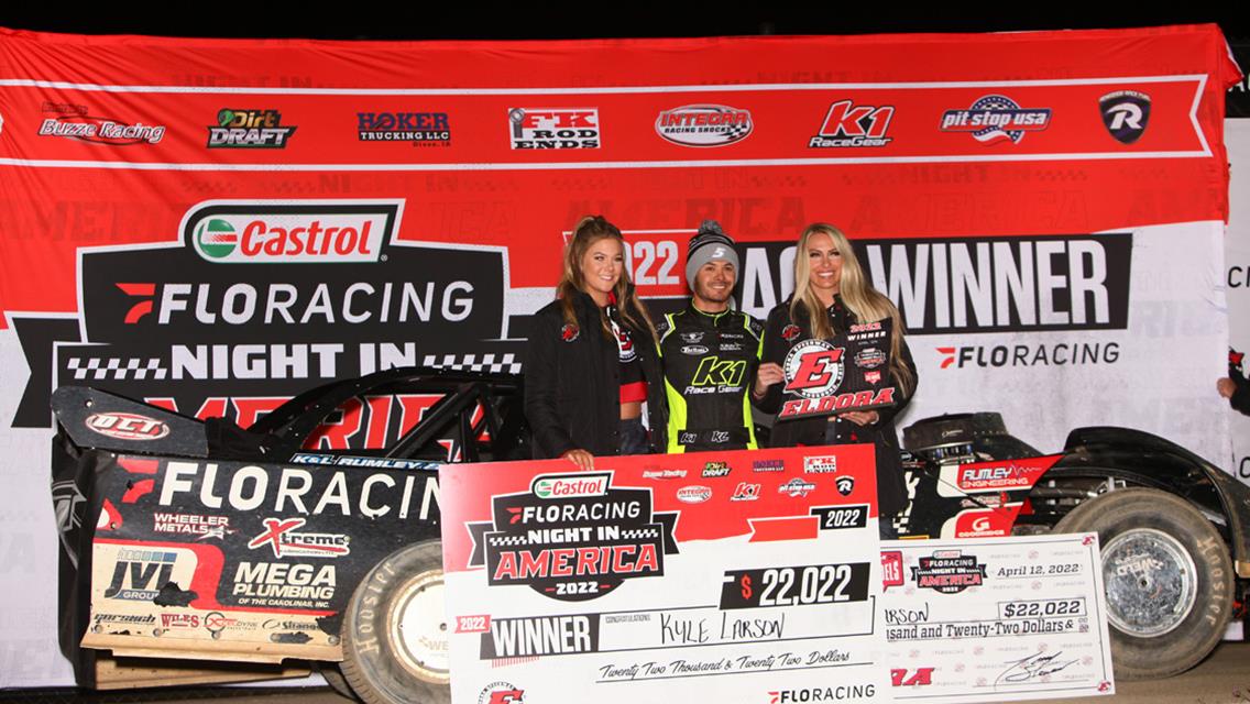 Larson Wins Castrol FloRacing Night in America Eldora Opener