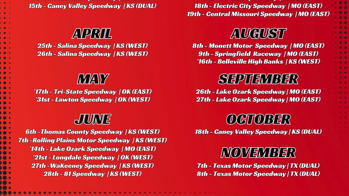 Twenty-Three Events Span 2025 Season for the REVIVAL Dirt Late Model Series presented by Start2Finish TB