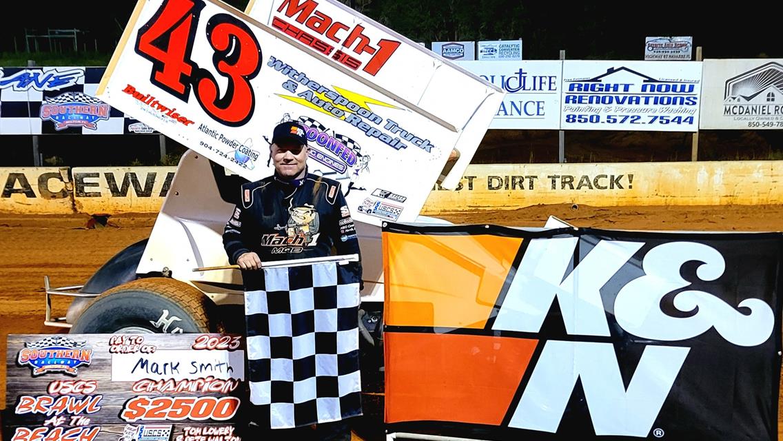 SMITH SWEEPS USCS FALL BRAWL WEEKEND WITH " BRAWL AT THE BEACH" WIN AT SOUTHERN RACEWAY