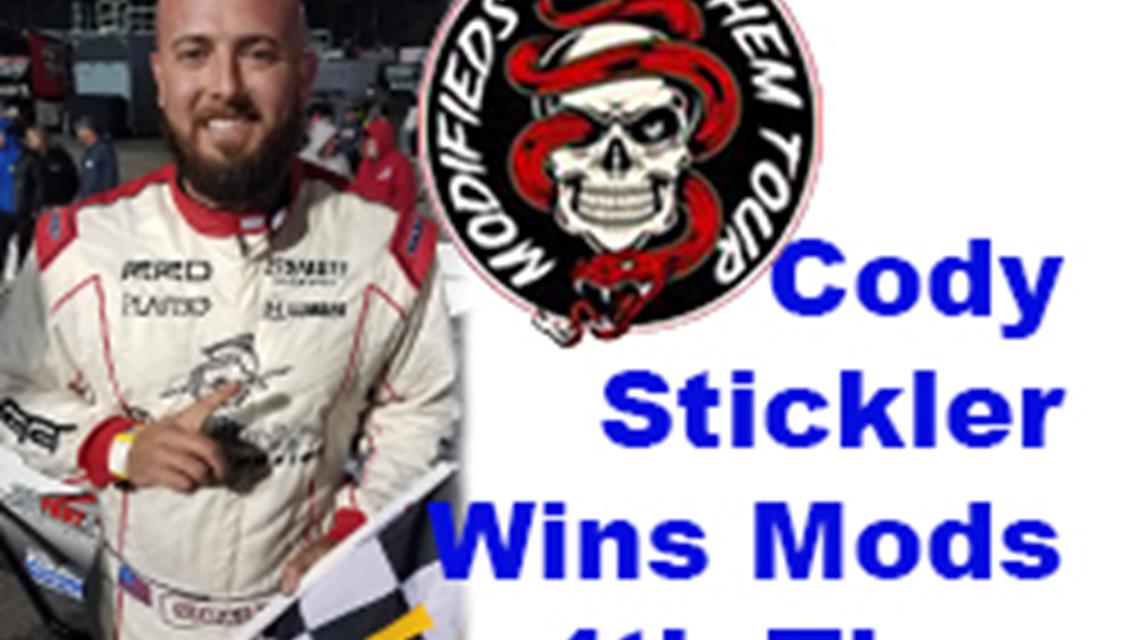 Stickler Makes It 4 Wins In  A Row in Mods.
