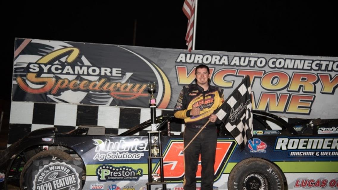 Alberson takes home $10,000 payday in Harvest 50 at Sycamore Speedway