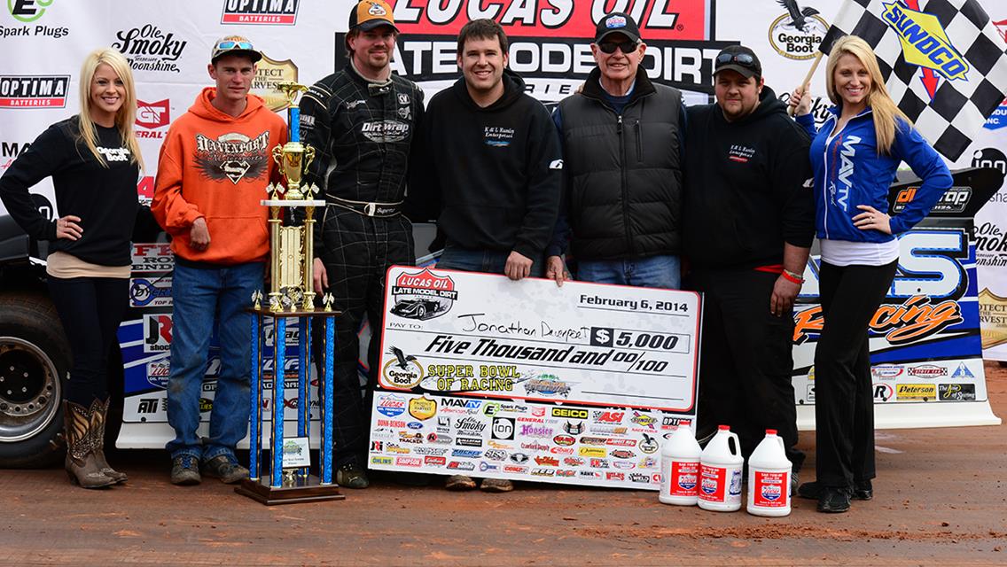 Davenport Dominates Lucas Oil Late Model Dirt Series Opener at Golden Isles