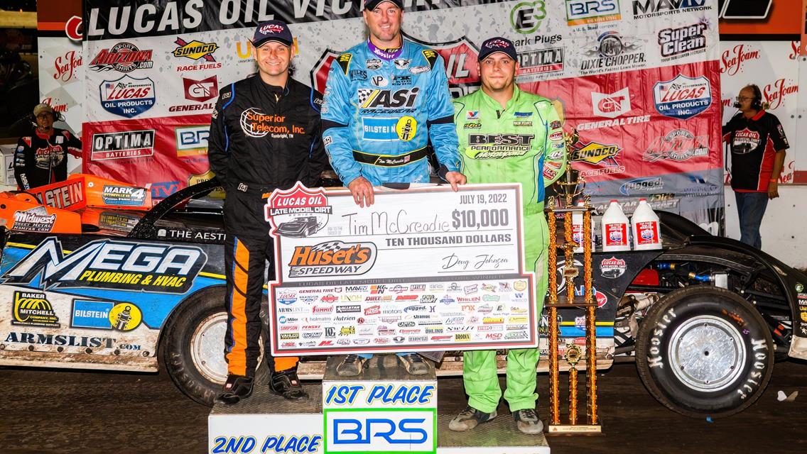 Huset’s Speedway (Brandon, SD) – Lucas Oil Late Model Dirt Series – July 19th, 2022. (Heath Lawson photo)
