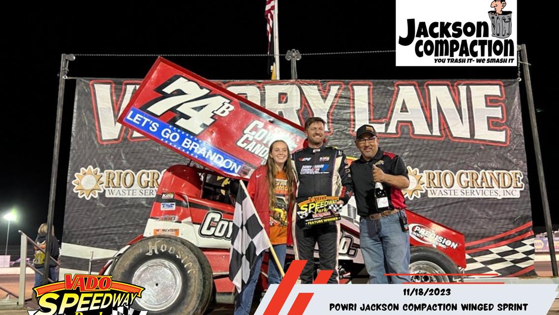 Lorne Wofford and John Carney II Victorious in Jackson Compaction POWRi Vado 305 Sprints