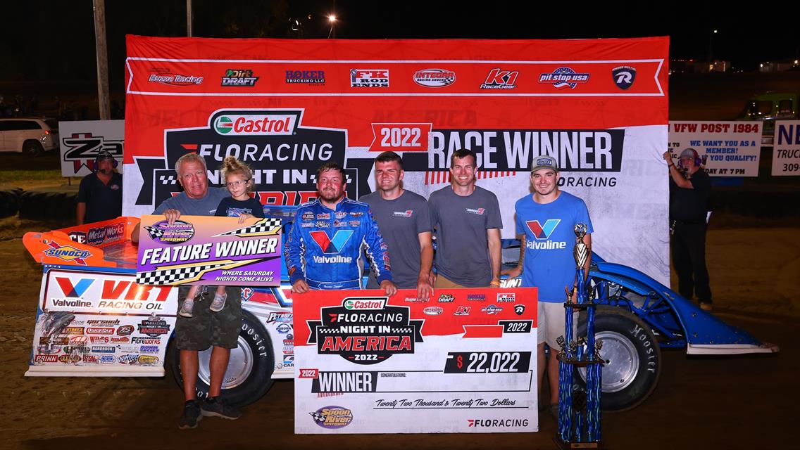 Spoon River Speedway (Banner, IL) – Castrol FloRacing Night in America – May 11th, 2022. (Josh James Artwork)