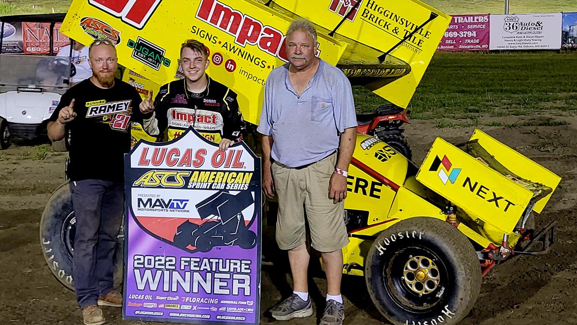 Gunner Ramey Breaks Through For First Career Lucas Oil ASCS Score