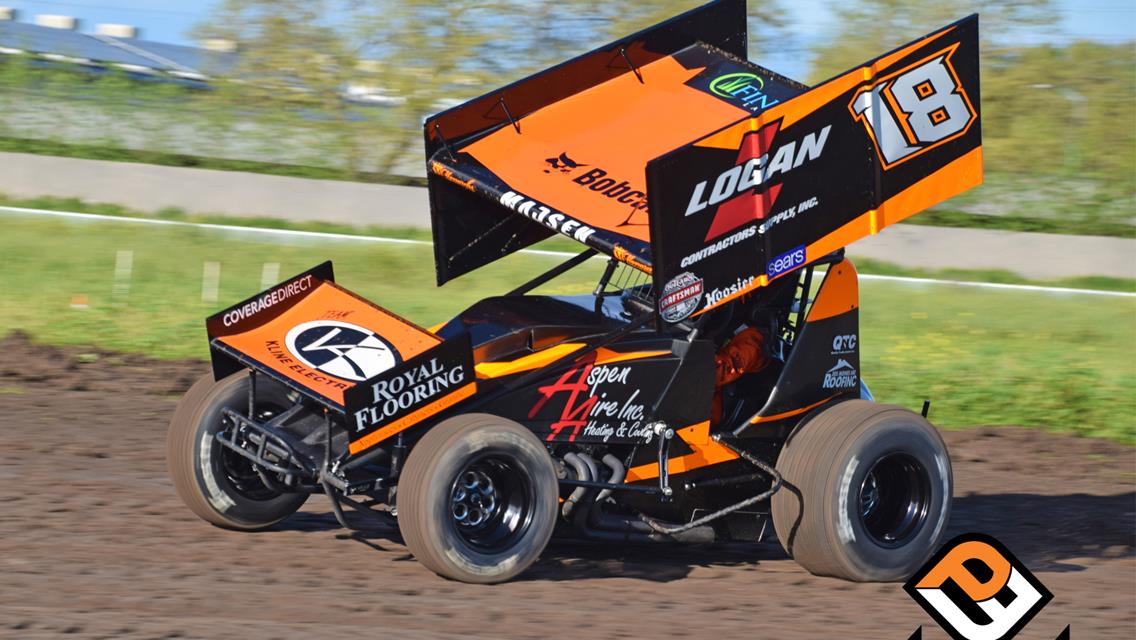 Madsen Racks Outlaw Top-10 at Stockton Dirt Track