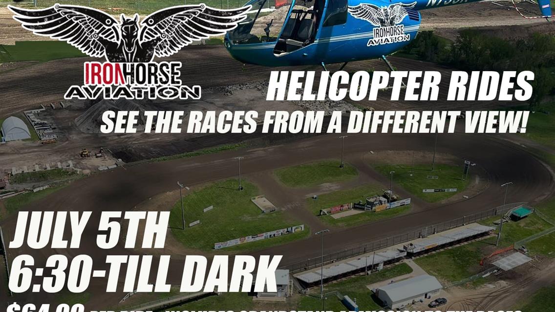Iron Horse Aviation Offers Helicopter Rides this Friday Night
