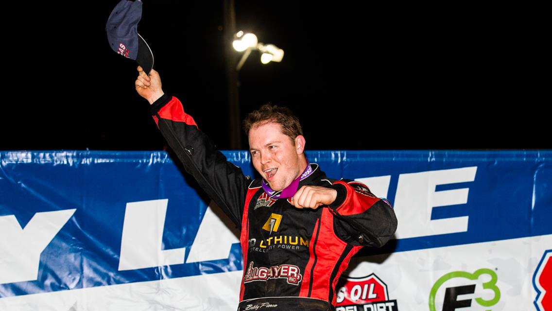 Pierce Rules Lucas Oil Late Model Dirt Series Debut at Fairbury
