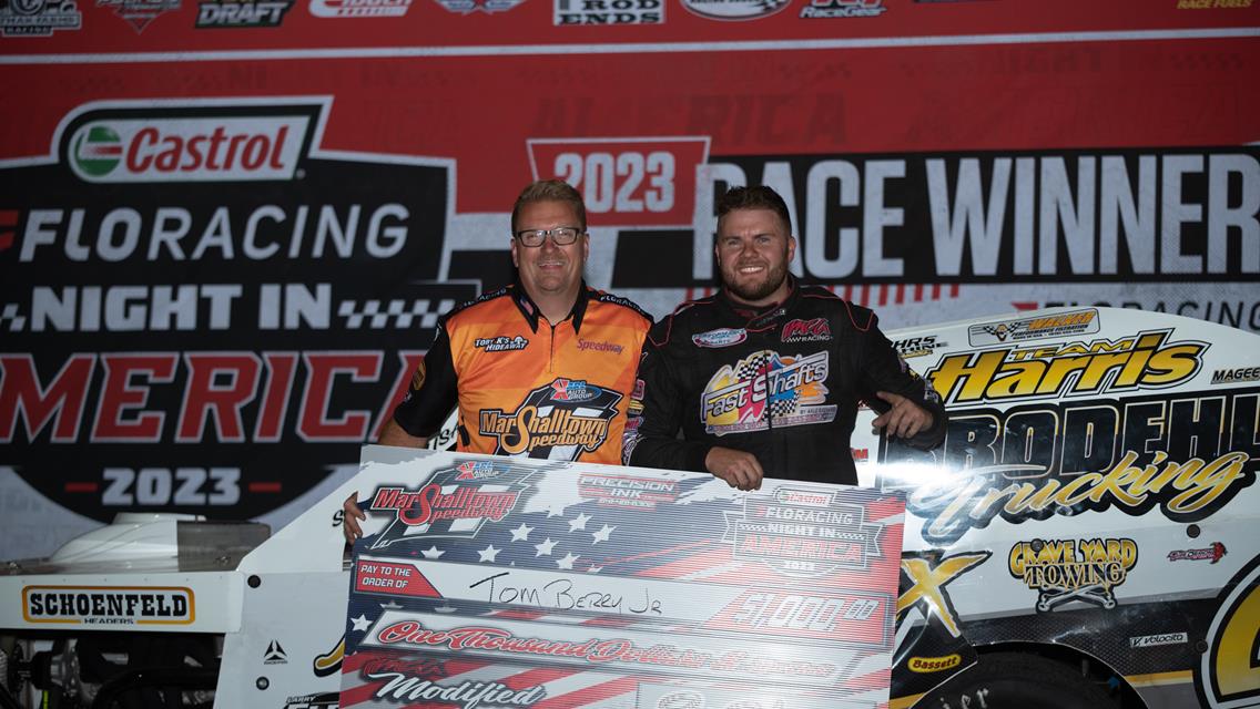 Berry and Jerovetz  win on Castrol FloRacing Night in America at the High Banks