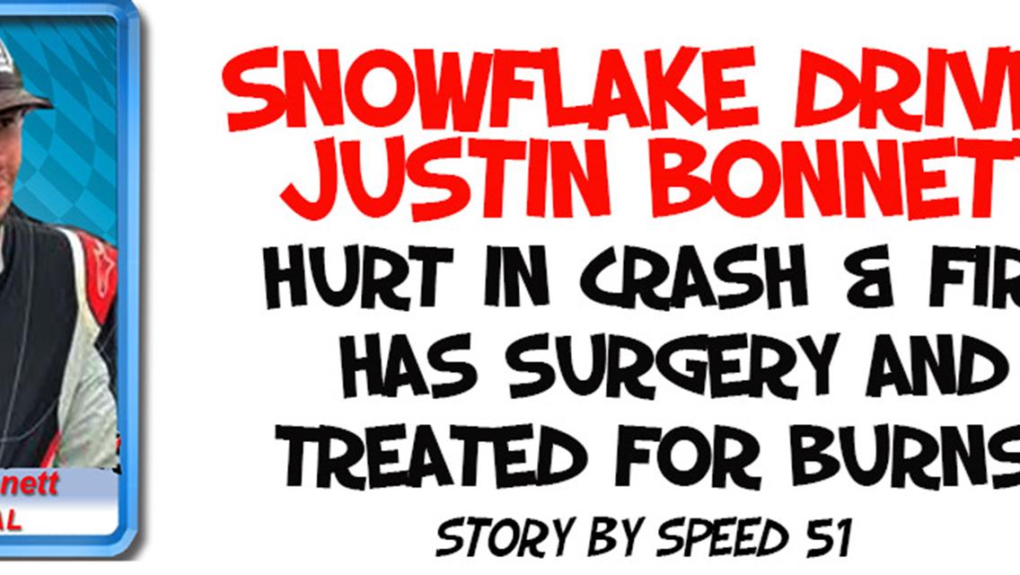 UPDATE on Justin Bonnett Recovering from Burns and Compound Leg Fracture