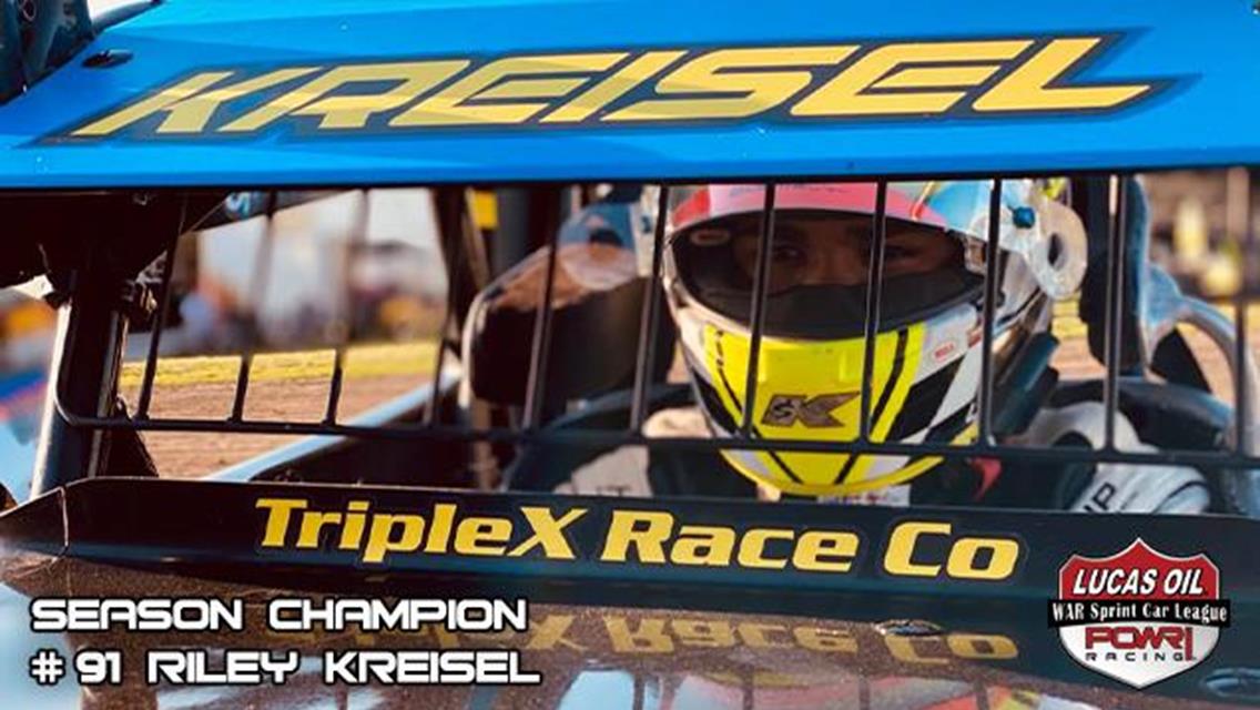 POWRi WAR Honors Riley Kreisel as First Three-Peat Point’s Champion