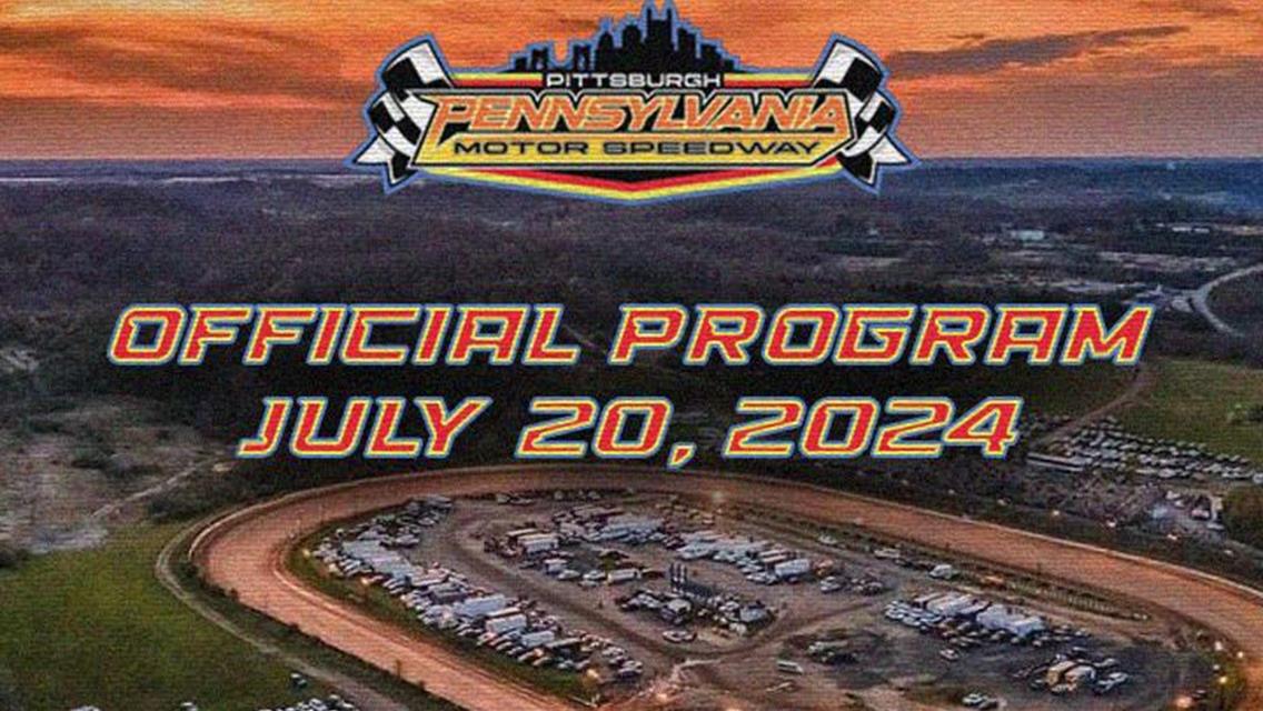Official Program for July 20, 2024