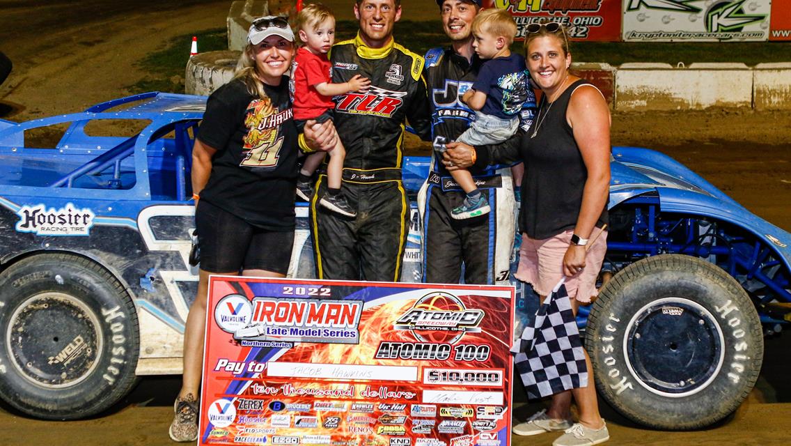 Jacob Hawkins and Adam Stricker Score Iron-Man Racing Series Atomic 100 Finale Triumphs at Atomic Speedway
